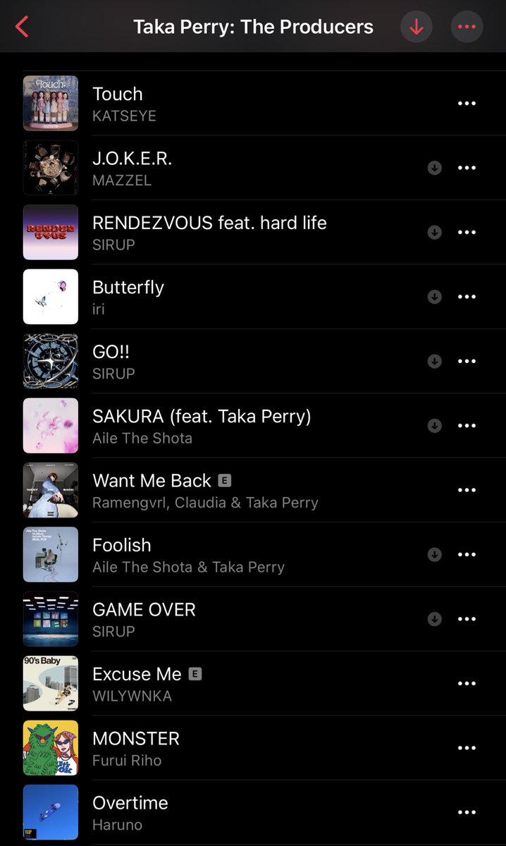 takaperry's tweet photo. Apple Musicにて僕の公式作品プレイリストが公開されたぞ〜！KATSEYE、MAZZEL、SIRUP、Aile The Shotaとか手掛けてる作品が色々まとまってる〜
是非チェックを！

https://t.co/Tvo2dvEO5H https://t.co/brpyFMZqcn