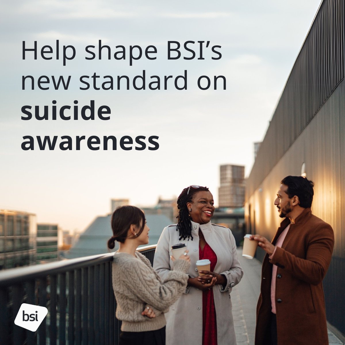 The first draft of BS 30480, @‌BSI_UK's new standard on #SuicideAwareness, is now open for public comment. By reviewing the draft, you can help ensure it reflects a range of views and experiences. Comments are open until 16th July. Have your say: bit.ly/4iNhdYI