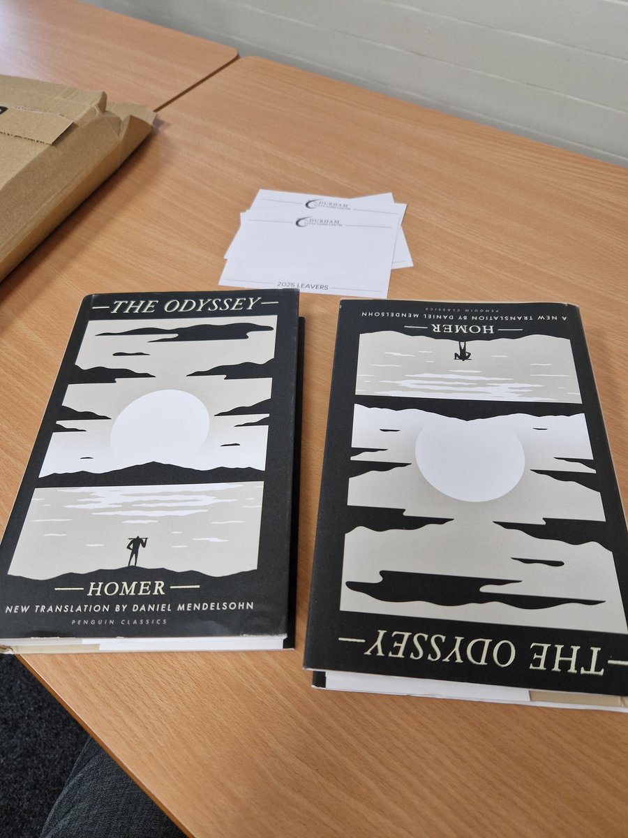 DSFC Classics & Philosophy (@dsfcclassics) on Twitter photo Time to write out some Leavers' prizes. I couldn't really see how it could not be <a href="/DAMendelsohnNYC/">Daniel Mendelsohn</a> 's Odyssey (although were there a nice Ahl Virgil edition...). I am hoping that this <a href="/PenguinUKBooks/">Penguin Books UK</a> translation will replace the Rieu for <a href="/OCR_Classics/">Cambridge OCR Classics</a> at some point. Time to write out some Leavers' prizes. I couldn't really see how it could not be <a href="/DAMendelsohnNYC/">Daniel Mendelsohn</a> 's Odyssey (although were there a nice Ahl Virgil edition...). I am hoping that this <a href="/PenguinUKBooks/">Penguin Books UK</a> translation will replace the Rieu for <a href="/OCR_Classics/">Cambridge OCR Classics</a> at some point.