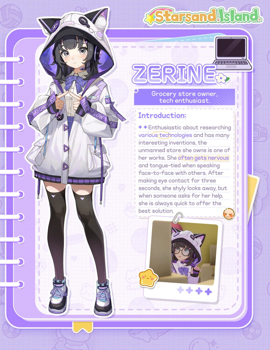 📌Character Preview | Zerine

💻Grocery store owner, tech enthusiast.

Note: Character details are subject to change before official release.