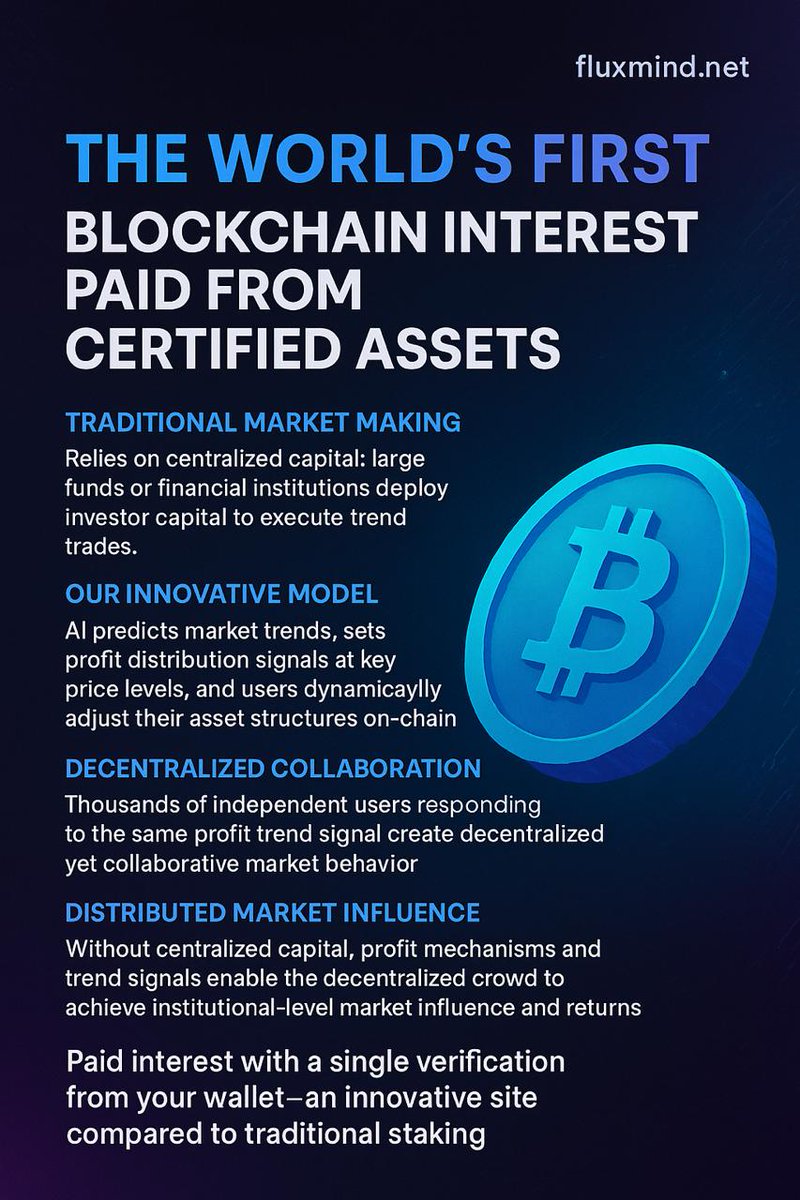 🌐 Ecosystem AUM approaching $200M+
Fluxmind is building the future of AI-powered, self-custodied DeFi
One verified wallet at a time
🔗 fluxmind.net
#Crypto #DeFiFuture #Fluxmind