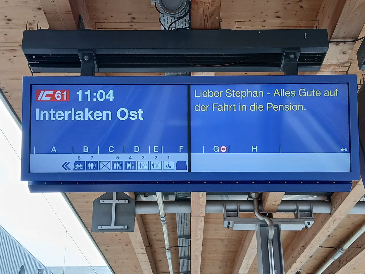 Guten Wünschen schliesst man sich gerne an.