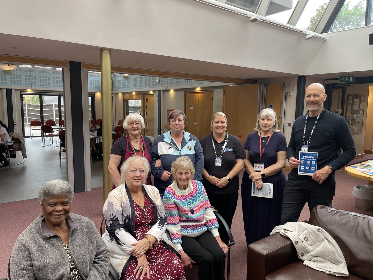 On Thursday 15th May 2025 Sutton Community Liaison Officers PC CLEE and PC CUNNINHAM visited Trinity Church in Wallington to speak to the members about Courier Fraud 
#MPSSutton #CourierFraud