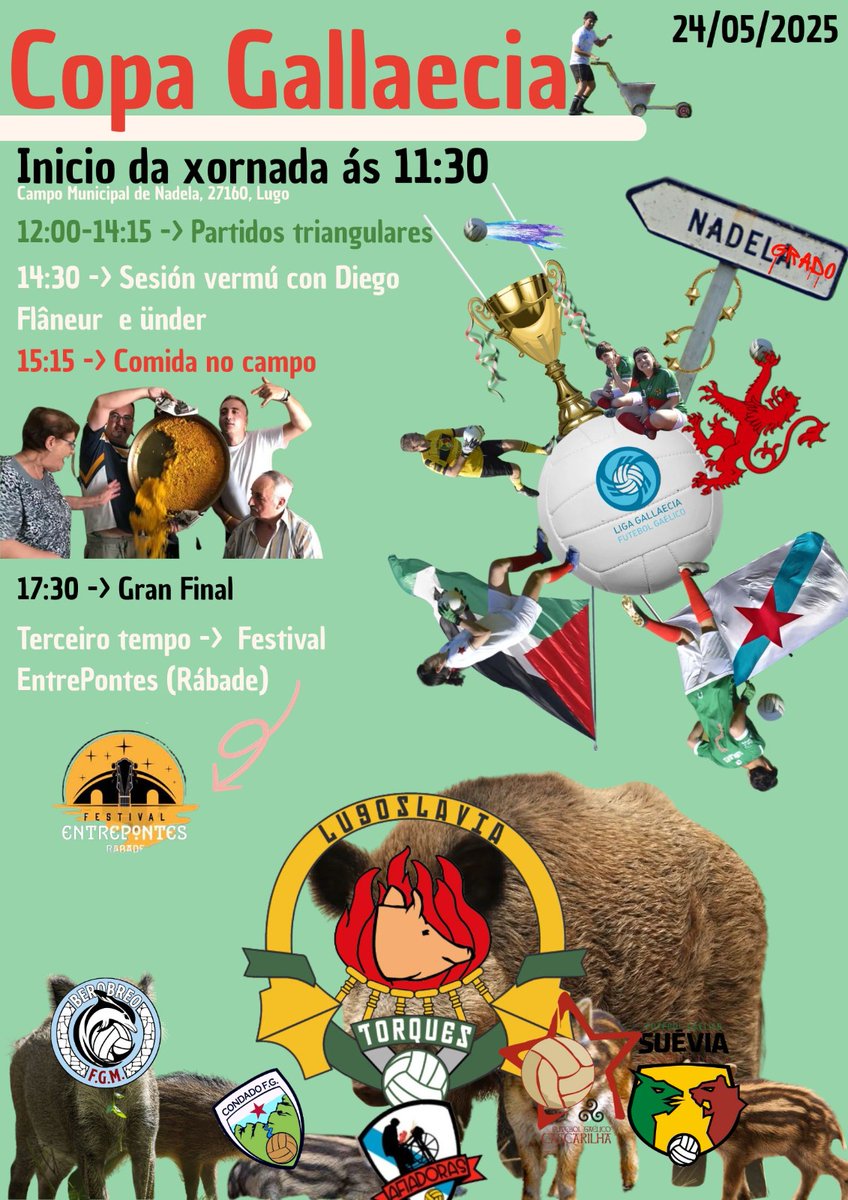 Esta fim de semana pechamos a tempada 24/25 coa celebraçom da taça da Liga Gallaecia 2025 en Lugo