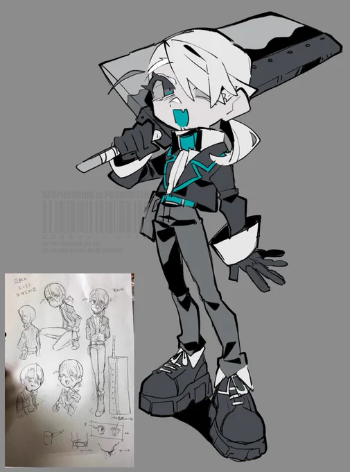 ウン年前のキャラを描いた
