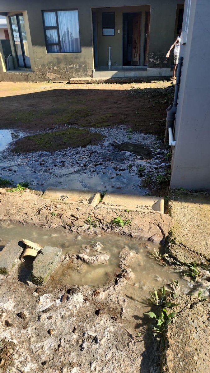 cheyeza_cc's tweet photo. @MyJRA I’m reaching out to the community and relevant authorities for help with a serious issue in my area. For the past months, our yard in Protea Glen has been flooded with raw sewerage due to a blockage in the storm water drainage system managed by the @MyJRA. https://t.co/Cnze0zzRE8