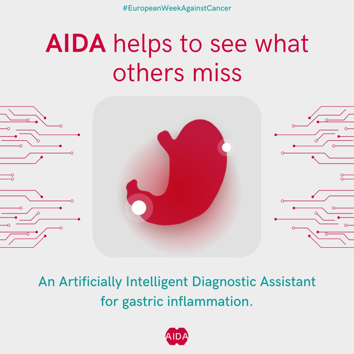 🔬 During European Week Against Cancer, we spotlight AIDA: an AI diagnostic assistant helping detect gastric inflammation early. Digital health makes a difference. AIDA helps see what others miss.
