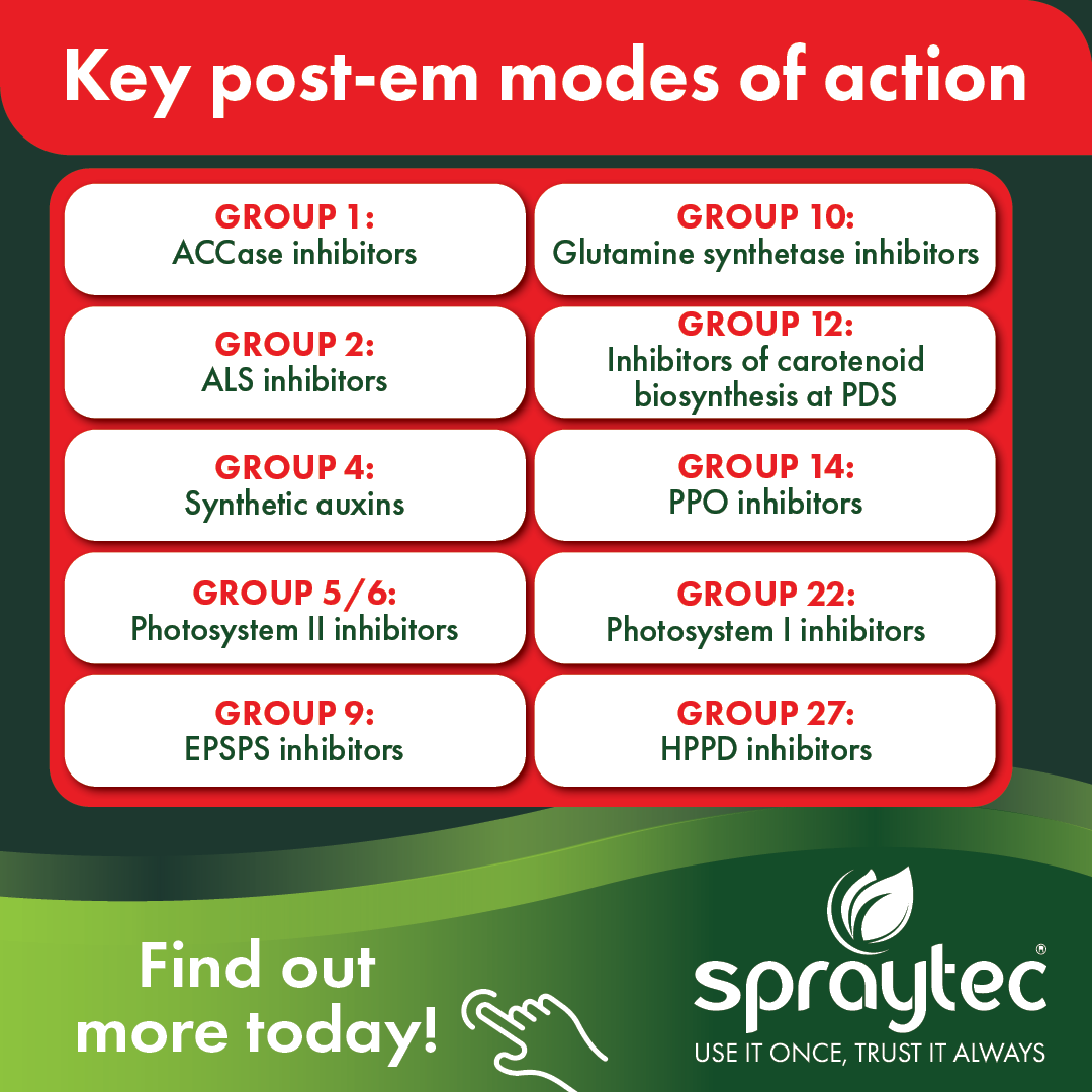 spraytec_aus's tweet image. The post-emergent edge you deserve.

Weed resistance is rising - stay ahead with smart timing, strong chemistry &amp;amp; the right tank mix.

✅ Fulltec Max
✅ TOPZinc Max
✅ Twin Pack Max
✅ Ultra Zn Max

Explore our TEC Series for more insights.

#TECSeries #PostEmPower #SmartSpraying