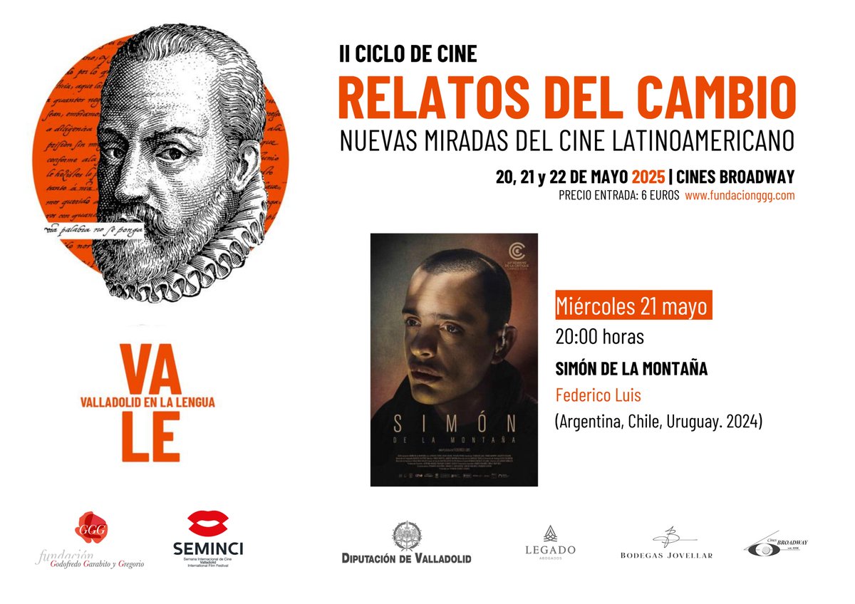 Ganadora del Gran Premio en la Semana de la Crítica del Festival de Cannes, esta ópera
prima ofrece una reflexión sobre la identidad. No te la pierdas en el ciclo de #cine de "#Valladolid en la Lengua".

🗓️  Miércoles 21 mayo 20:00 h.
🎞️ Entradas: buff.ly/WDa69bI