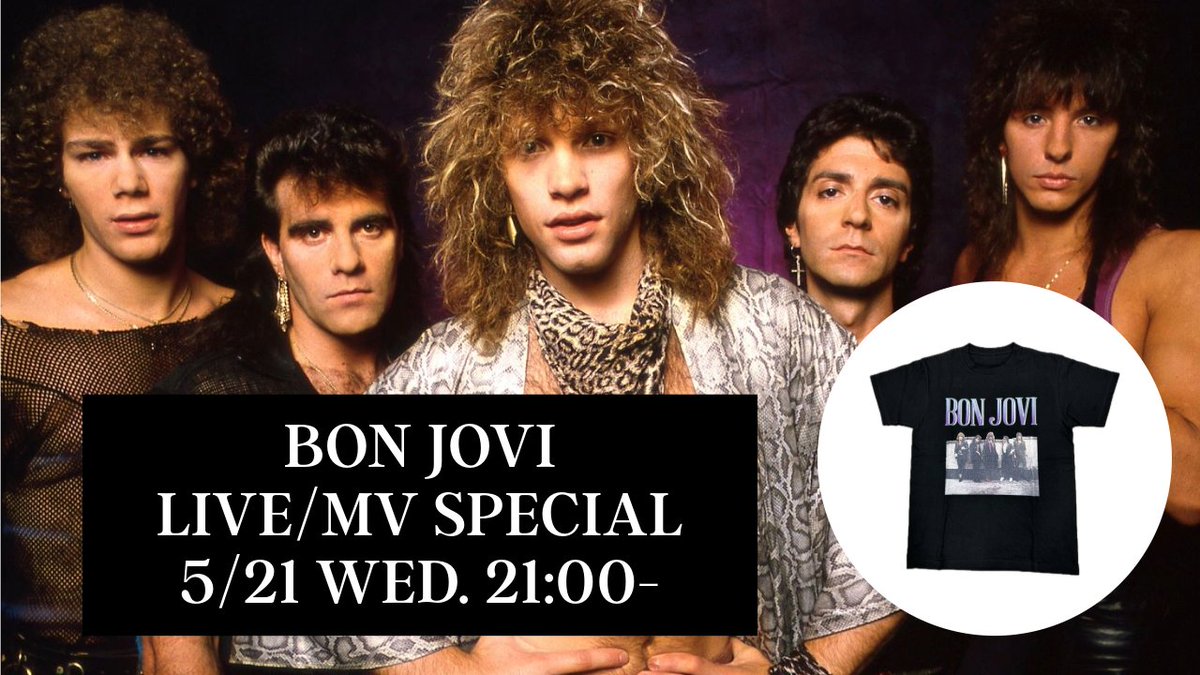 bonjovi_jp's tweet photo. YouTube特別番組は本日21時配信スタート！
プレゼントキャンペーンが決定🎁

“#ボン・ジョヴィの日”のハッシュタグと“配信で流れた好きな楽曲とその理由”をXに投稿いただいた方の中から抽選で1名様にTシャツをプレゼント✨

配信URL：https://t.co/CmXGOc4PYl
投稿締切：5/23(金)正午 https://t.co/wC5Xa0OyRb
