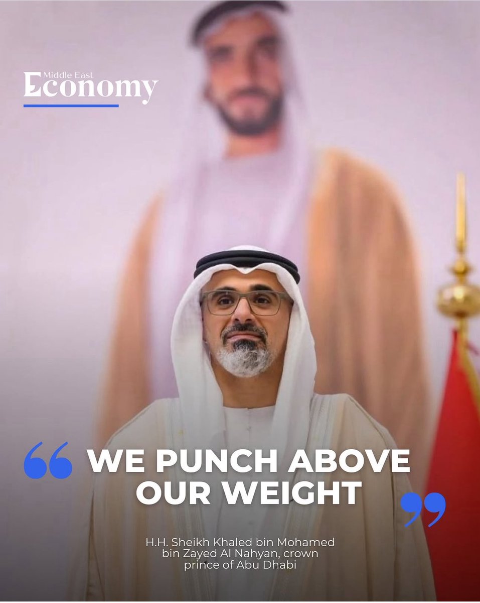 We punch above our weight 🇦🇪 🇦🇪 
#Khalid_bin_Mohammed_bin_Zayed