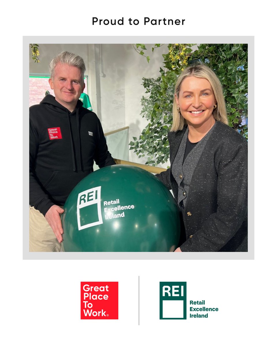 Great Place to Work® partners with <a href="/RetailExIreland/">Retail Excellence Ireland</a>! 🎉🤝

Our mission is to make retail a top industry for talent. We spotlight success stories and people-first practices, supporting retail organisations in enhancing workplace culture. 🌟

#RetailExcellence #GreatPlaceToWork