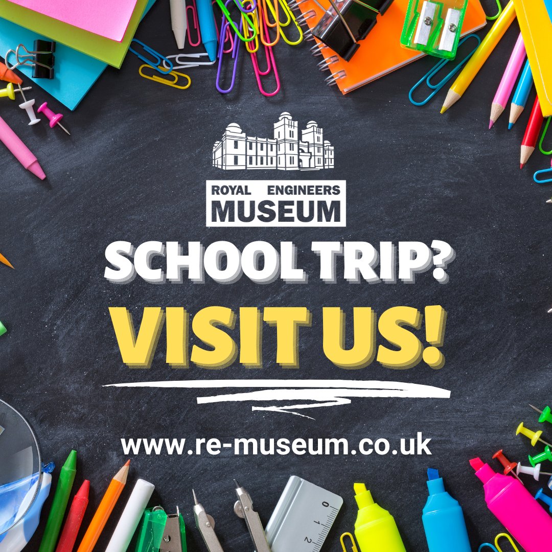 Celebrate learning at the Royal Engineers Museum with our Inspiring Learning Sessions! Perfect for school visits—book your session today! re-museum.co.uk/learning/

#RoyalEngineersMuseum #Medway #InspiringLearning #STEAM #STEM #SchoolTrips #education #learningfun #funlearning