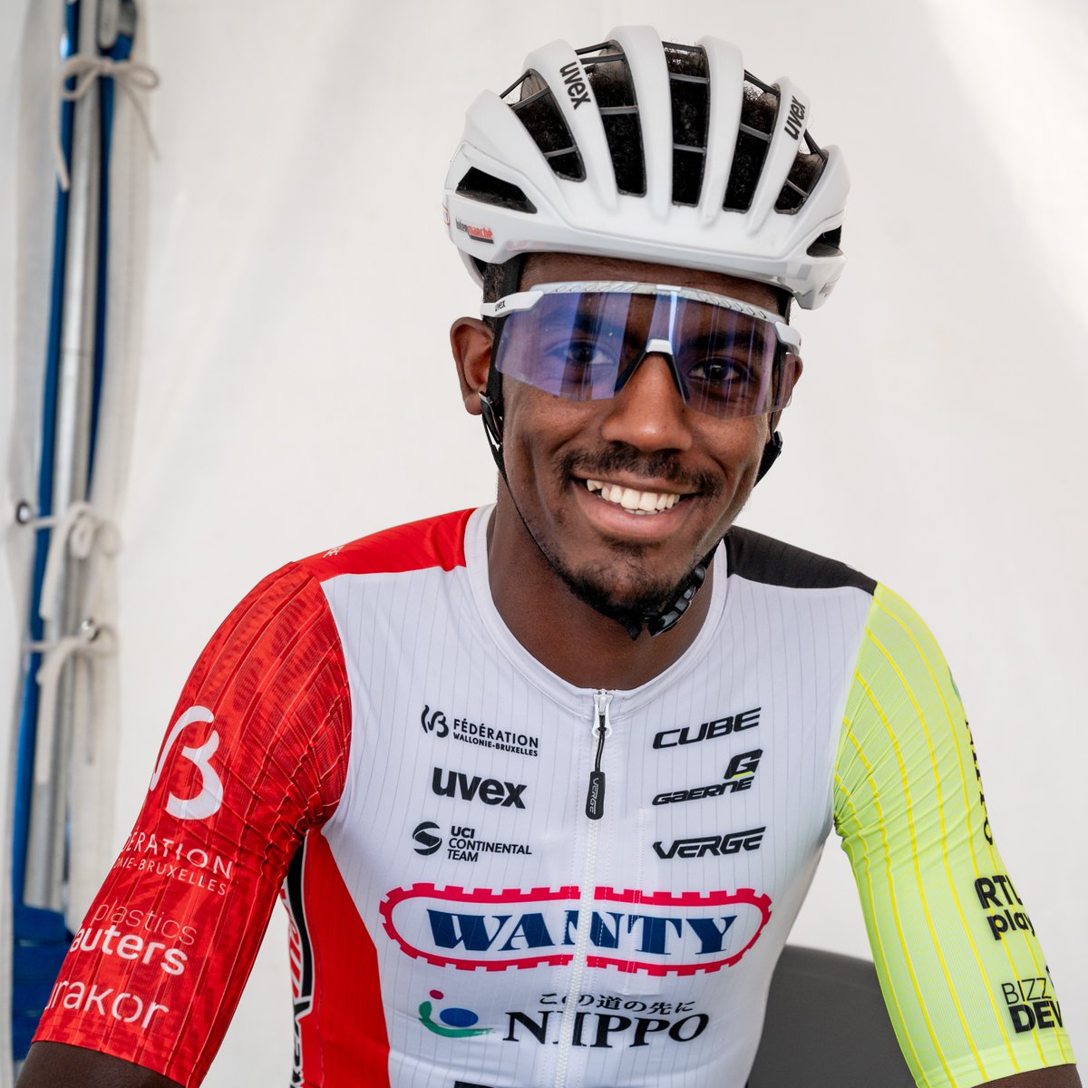 LottoWanty's tweet image. Mewael Girmay sprints to 12th place in Tour of Japan after great teamwork 🇯🇵 

Maxence Place keeps the best young rider jersey 🤍