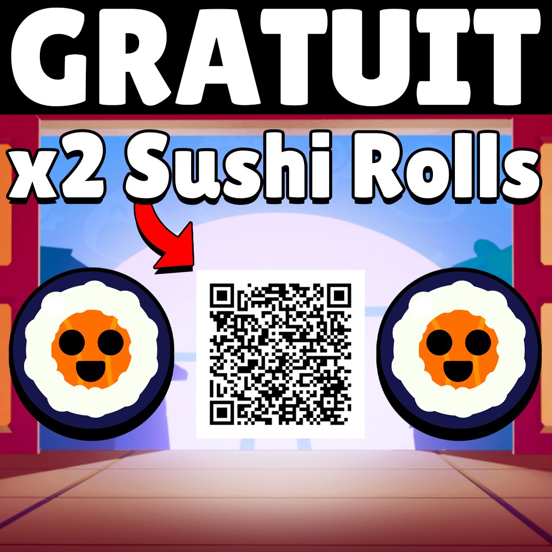 x2 Sushi Rolls GRATUITS sur Brawl Stars ! 🍣🍣
Pour les débloquer, scannez le QR code ou cliquez directement sur ce lien : link.brawlstars.com/?action=vouche…
#BrawlStars #KatanaKingdom #GiftedBySupercell
