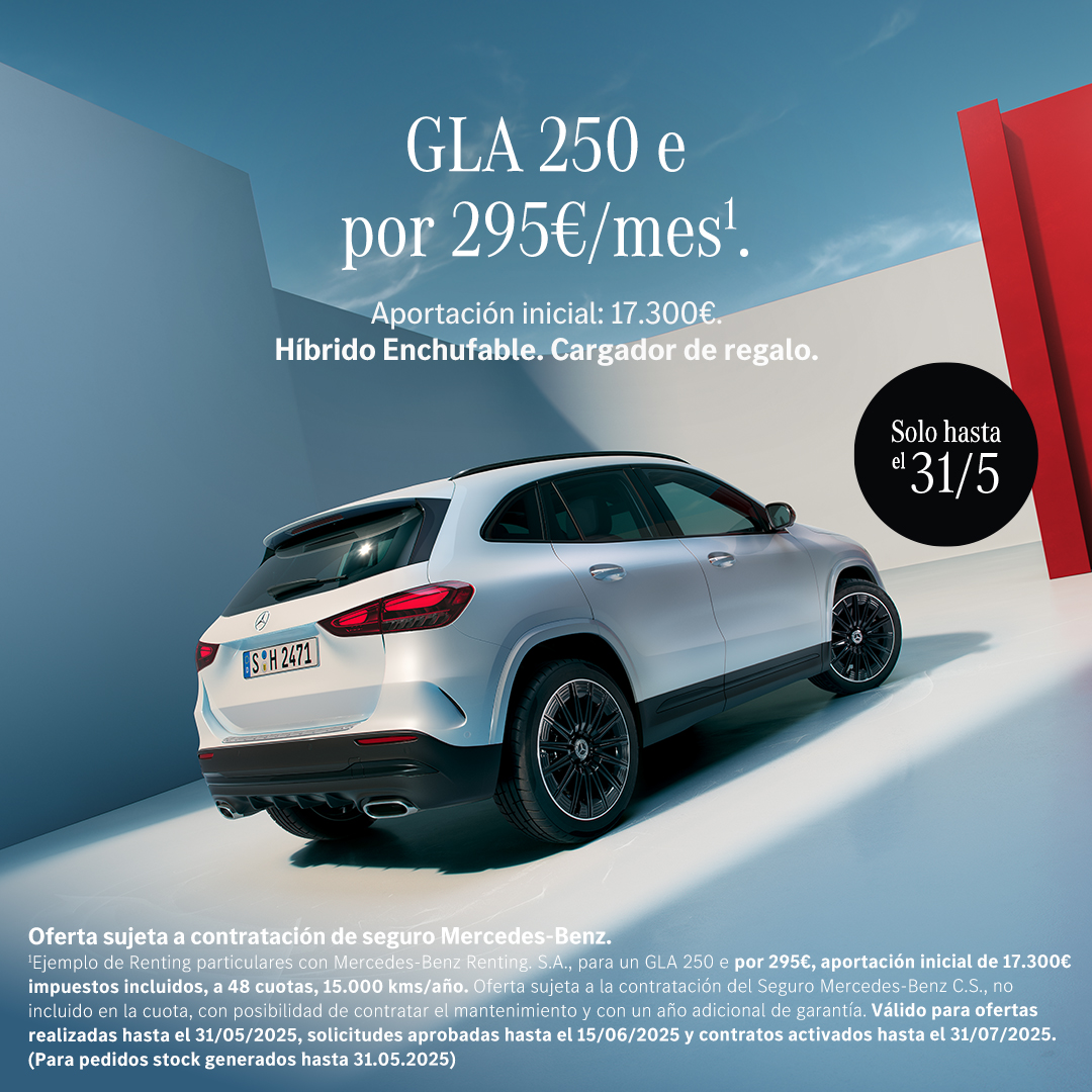 Siente la libertad de conducir tu GLA Híbrido Enchufable y experimenta su dinamismo y deportividad.

#MercedesBenz #GLA