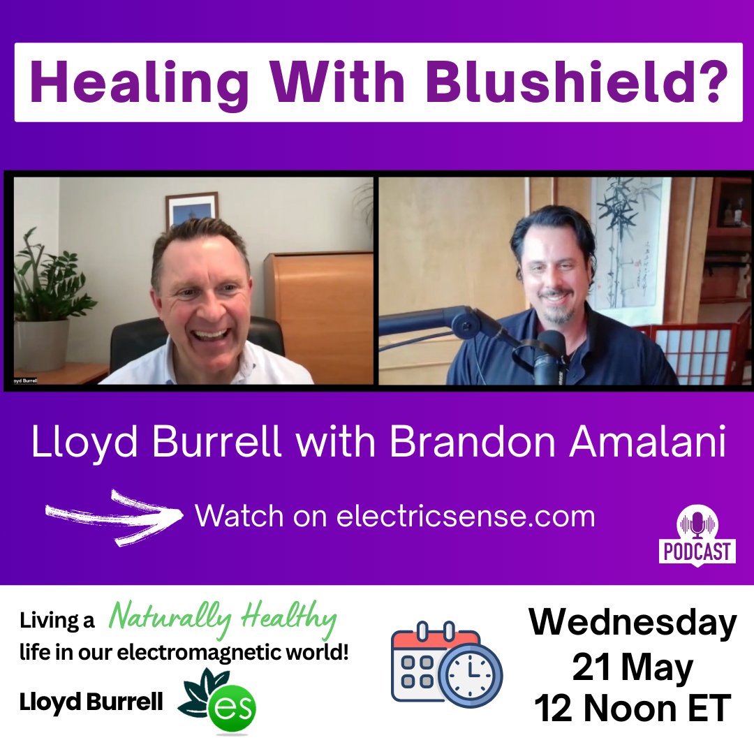 lloydburrell's tweet image. 🎙️[Podcast] Healing With Blushield?
📅 Full interview drops Wednesday 21 May — 72 hours of free access starts today!
📍 Listen on electricsense.com
#EMFProtection #ScalarEnergy #Blushield #VibrationalMedicine #EnergyMedicine  #EMFResilience #lloydburrell #electricsense