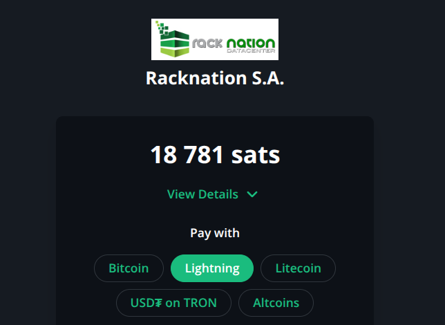 Today, we're thrilled to welcome <a href="/racknationcr/">RackNation</a>, Costa Rica's leading data center operator, to the Bitcoin #LightningNetwork! 🇨🇷⚡️🎉

Racknation is now utilizing the Boltz <a href="/BtcpayServer/">BTCPay Server</a> Plugin to seamlessly accept Lightning payments in the easiest non-custodial way possible! 🙌