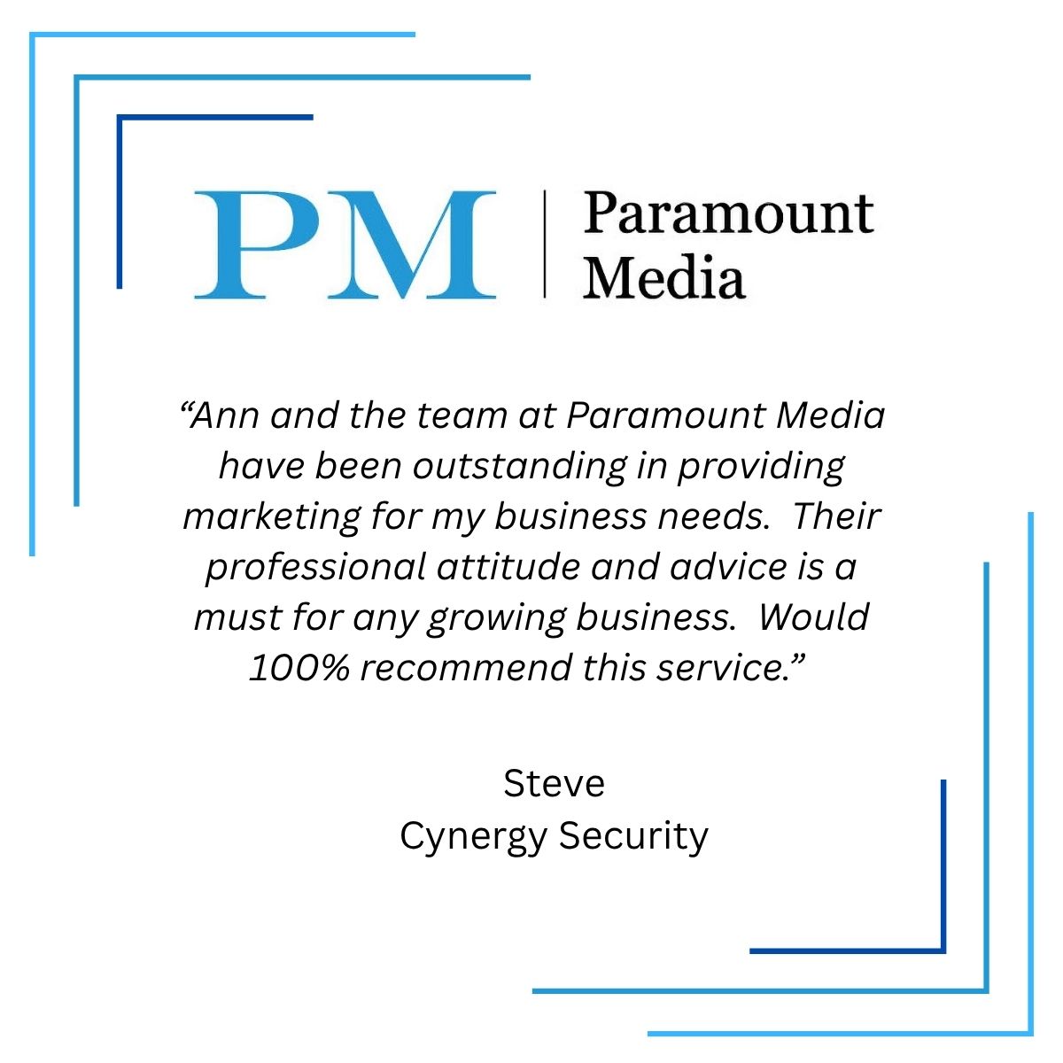 ParamountMedia_'s tweet photo. Why Choose Paramount Media?
Don’t just take our word for it—here’s what our clients have to say!

Swipe through some of the kind words that keep us doing what we love. 🙌 https://t.co/6mrxsY5yk0