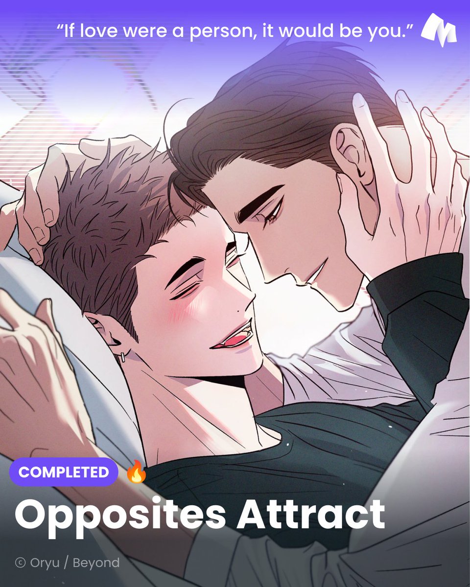 "Opposites Attract" is now complete with Season 3 — you can binge the entire story, including side stories, all at once on Manta! 🔥🥰  

Start reading "Opposites Attract" now!
👉  bit.ly/4ktchK0

#MantaComics #OppositesAttract #BLmanhwa #FullStory #CompleteSeries