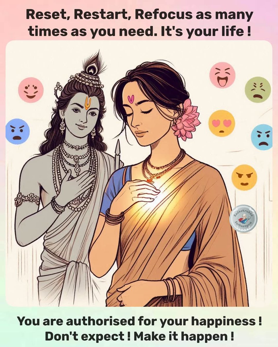 Gopalavallidas1's tweet photo. #Radhekrishna

#krishna #messages 

#reset #restart #refocus #revision 
#yourlife #dontexpect #MakeItHappen https://t.co/7lyXg63Cm6