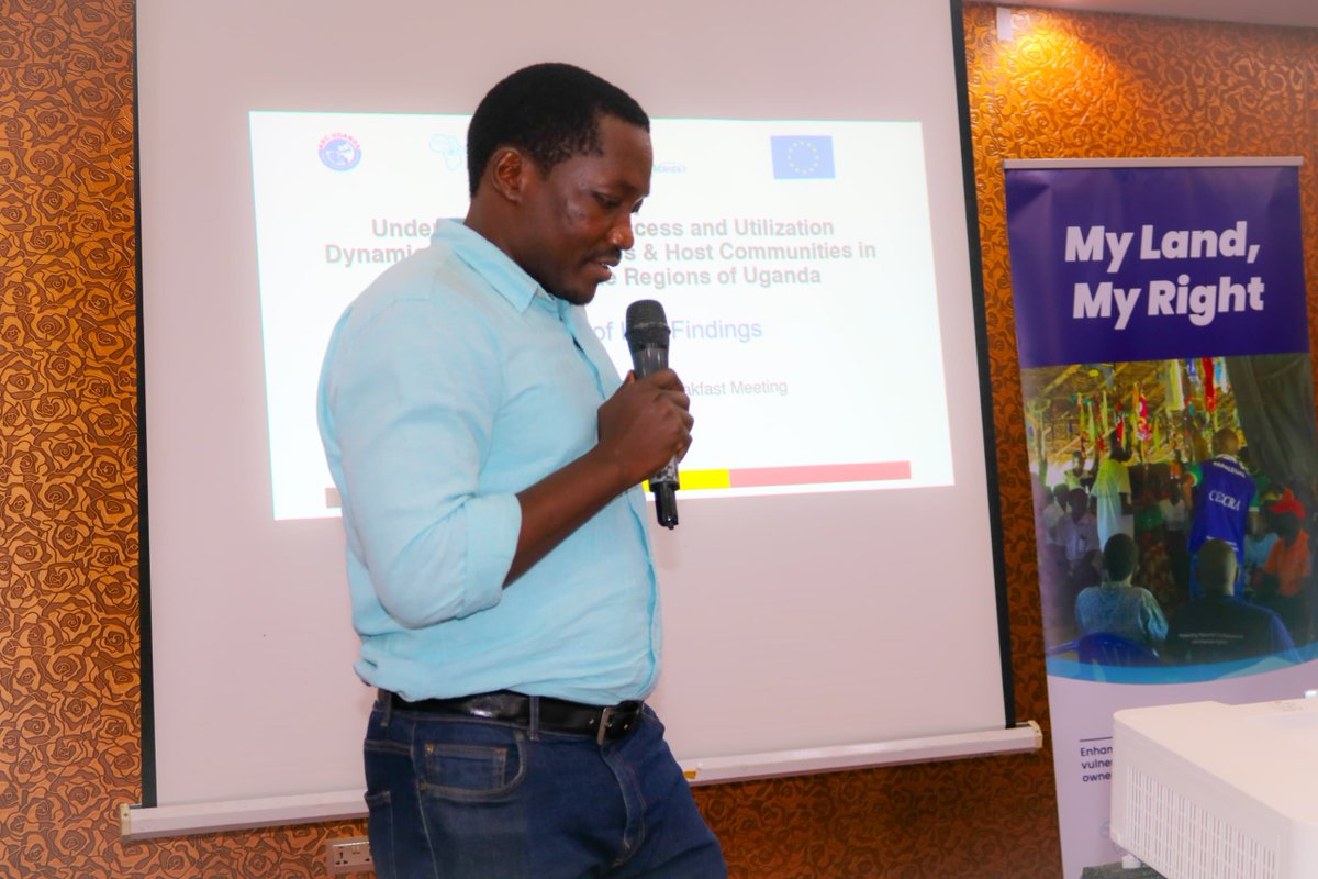 KRCUganda's tweet photo. @EUinUG delegate: We are hopeful that these findings will contribute to equitable land access to refugees and host communities to ensure sustainable.@OPMUganda @worudet @CescraA @opiofrancis 
#NationalBreakfastMeeting2025 #LandRights #LandACESS https://t.co/wh2u2Vf430