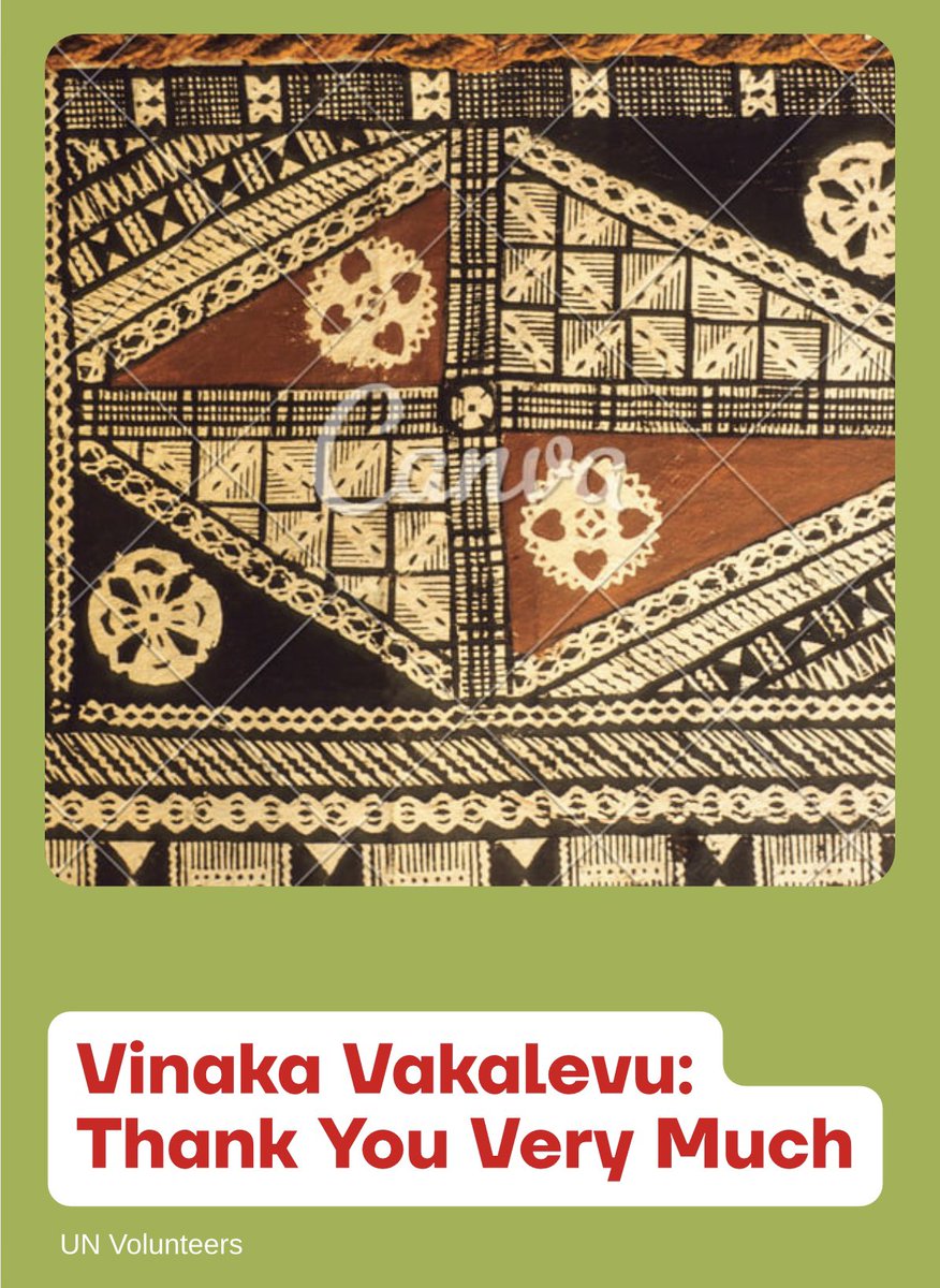The core of my message to UN Volunteers in Fiji 🇫🇯