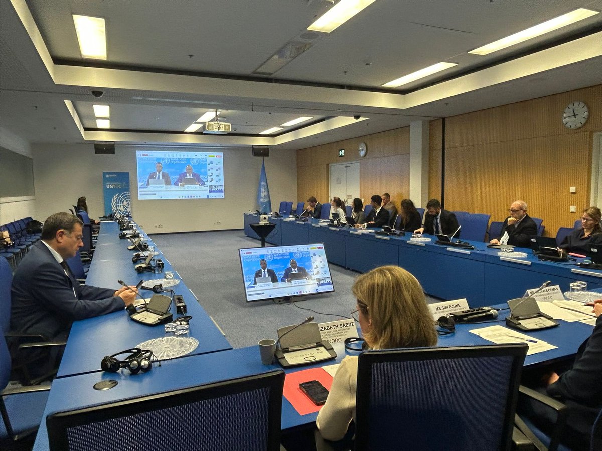 Just launched #CCPCJ2025:
<a href="/UNODC/">UN Office on Drugs & Crime</a> &amp; <a href="/WHO/">World Health Organization (WHO)</a> joint report on Contaminated Medicines &amp; the Pharmaceutical Excipient Supply Chain.
⚖️ Contaminated medicines =a justice gap, not just a regulatory issue.<a href="/UNODC/">UN Office on Drugs & Crime</a> urges: Joint investigations, specialized prosecutors, proceeds of crime tools