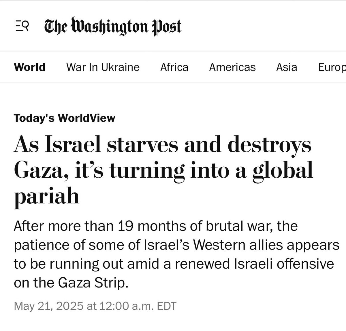 mamoun_linda's tweet image. Finally, a headline that tells the truth.