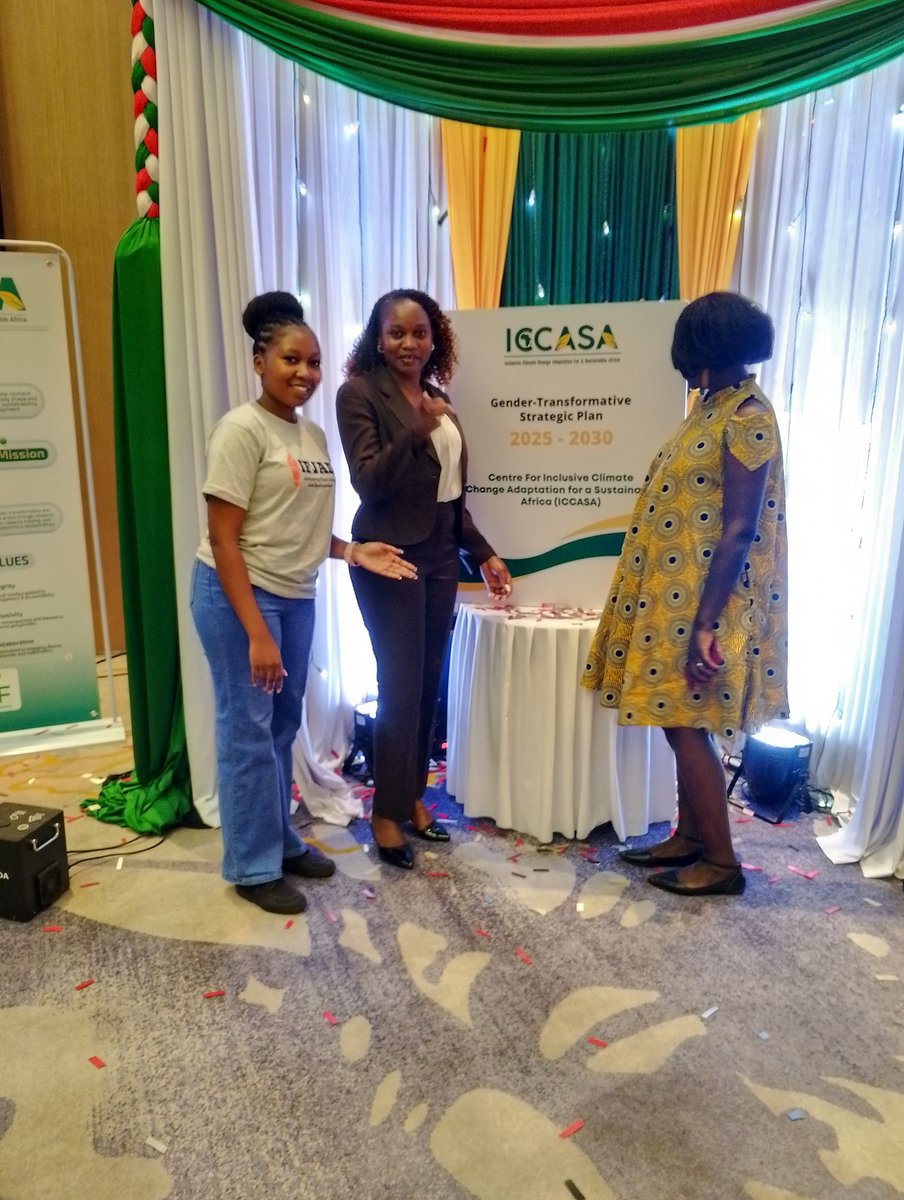 Ciciy37369546's tweet photo. Happening now 
Gender transformative strategic plan 
2025-2030 Launch 
@ACBF_Official @IccasaA @AfDB_Group @IFPRI #iCCASAstrategylaunch #inclusionclimateaction #genderandclimate @ifjadkenya https://t.co/EHee7tIZCW