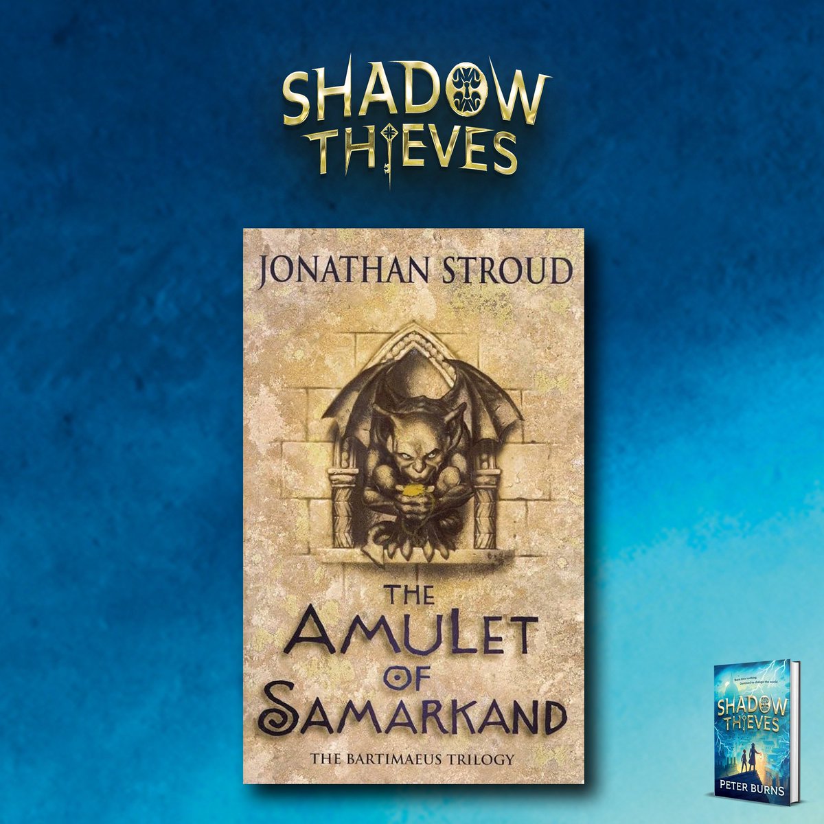 PeterEBurns's tweet photo. 📚 The Amulet of Samarkand by @JonathanAStroud
The world-building, the characters, the humour – it is, as with all Stroud’s writing, always so pin sharp. He is very much the benchmark to which I aspire. #Bartimaeus #shadowthieves https://t.co/HQ3tAA44Vo