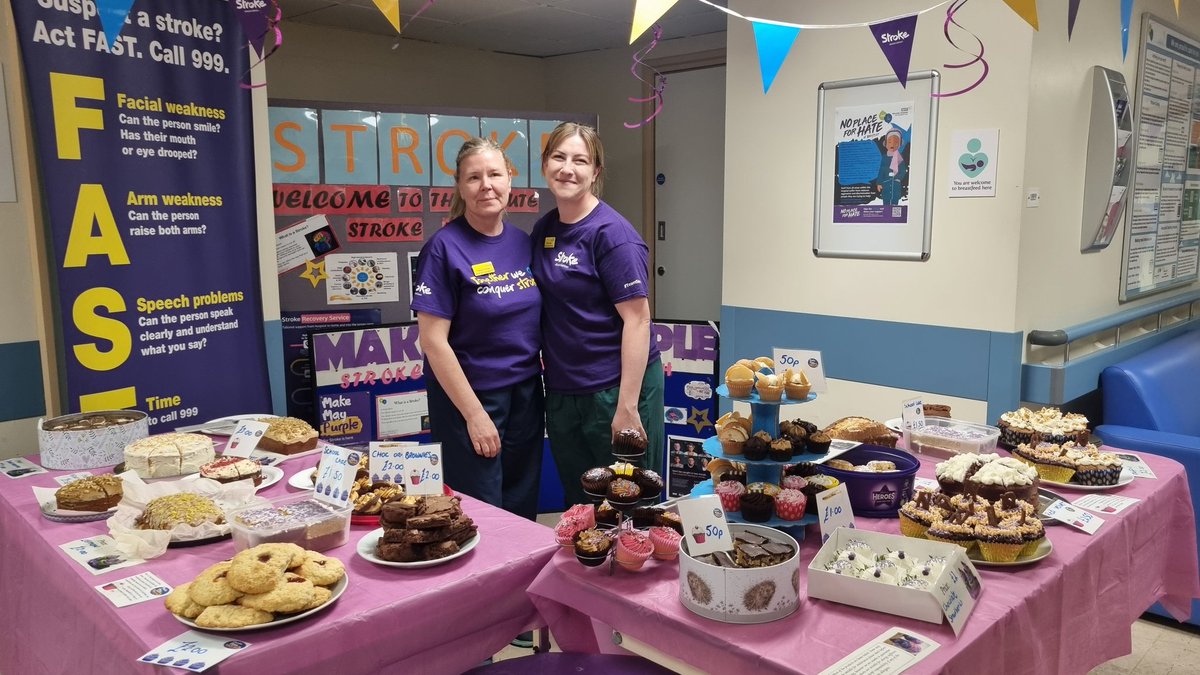SALT Barnsley Hospital NHS Foundation Trust (@bhnft_slt) on Twitter photo Our wonderful colleagues on our Acute Stroke Unit <a href="/AcuteCVA/">AcuteStrokeUnit@BHNFT</a> are doing a Bake Sale today - come fill your boots, whilst raising money for stroke services (before we eat it all!) ๐ฐ๐ง๐ฉ๐ช Our wonderful colleagues on our Acute Stroke Unit <a href="/AcuteCVA/">AcuteStrokeUnit@BHNFT</a> are doing a Bake Sale today - come fill your boots, whilst raising money for stroke services (before we eat it all!) ๐ฐ๐ง๐ฉ๐ช