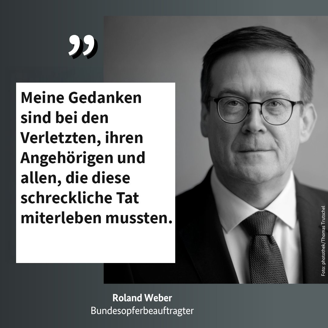 Die Nachricht über den brutalen Messerangriff am vergangenen Sonntagmorgen in Bielefeld hat mich erschüttert. Gemeinsam mit der Opferbeauftragten des Landes NRW, Barbara Havliza, stehen mein Team &amp; ich den Betroffenen zur Seite.