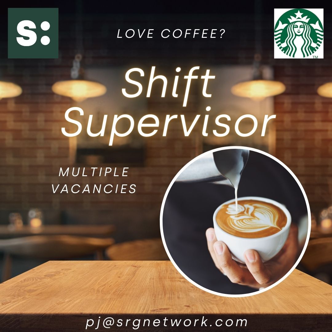 SRG Network (@srg_network) on Twitter photo Know your lattes from your espressos?- Shift Supervisor - Starbucks (Multiple Vacancies) - Gibraltar - Daily café operations. Experience in commercial or hospitality spaces, team focus environment. Bilingual Spanish and English.
CVs to: pj@srgnetwork.com Know your lattes from your espressos?- Shift Supervisor - Starbucks (Multiple Vacancies) - Gibraltar - Daily café operations. Experience in commercial or hospitality spaces, team focus environment. Bilingual Spanish and English.
CVs to: pj@srgnetwork.com