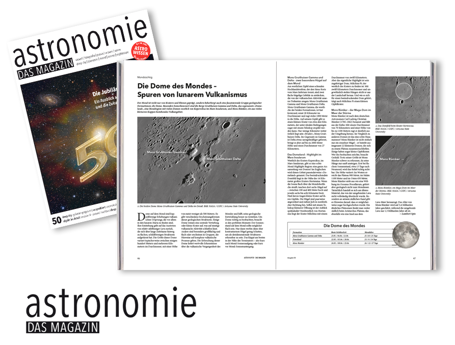 AstronomieMag's tweet photo. Mondsüchtig

Die Dome des Mondes – Spuren von lunarem Vulkanismus

Die Kolumne von Lambert Spix findet ihr in der aktuellen Jubiläumsausgabe 50 von astronomie - DAS MAGAZIN. 🤩

Bestellung Einzelheft https://t.co/rHzq7KTPP7

ABO https://t.co/irv3nnQgE8 https://t.co/pzINO0J8lV