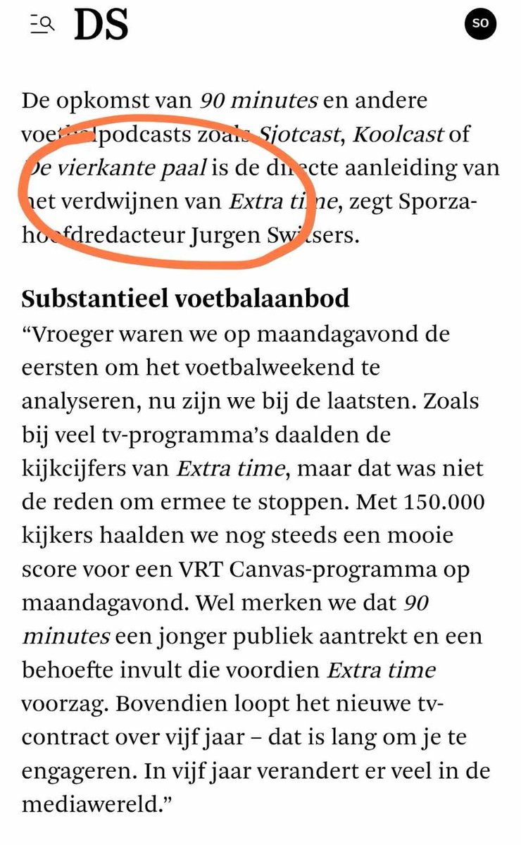 Sorry fans van Extra Time!