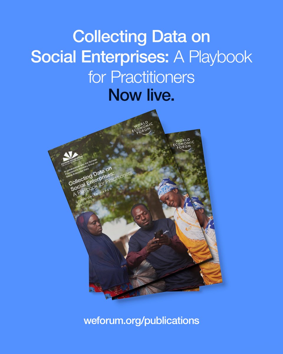 Euclid Network (@euclidnetwork) on Twitter photo Why does social enterprise data matter? Without it, measuring impact, shaping policy & attracting investment is tough.
That’s why <a href="/schwabfound/">Schwab Foundation for Social Entrepreneurship</a> & <a href="/wef/">World Economic Forum</a> launched 📘 Collecting Data on Social Enterprise—a new playbook for better, global data.
🔗 initiatives.weforum.org/global-allianc… Why does social enterprise data matter? Without it, measuring impact, shaping policy & attracting investment is tough.
That’s why <a href="/schwabfound/">Schwab Foundation for Social Entrepreneurship</a> & <a href="/wef/">World Economic Forum</a> launched 📘 Collecting Data on Social Enterprise—a new playbook for better, global data.
🔗 initiatives.weforum.org/global-allianc…