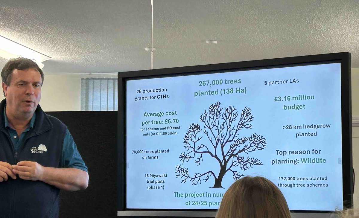 AAB @aabiologists.bsky.social (@aabiologists) on Twitter photo Really excited to be
<a href="/Forest_Research/">Forest Research</a>
for a 'Trees Outside of Woodlands' reporting event hosted
<a href="/TheTreeCouncil/">The Tree Council</a> funded by <a href="/DefraGovUK/">Defra UK</a> . It'll be great to hear about their results! They have planted 267K trees as part of the project!
treecouncil.org.uk/science-and-re… Really excited to be
<a href="/Forest_Research/">Forest Research</a>
for a 'Trees Outside of Woodlands' reporting event hosted
<a href="/TheTreeCouncil/">The Tree Council</a> funded by <a href="/DefraGovUK/">Defra UK</a> . It'll be great to hear about their results! They have planted 267K trees as part of the project!
treecouncil.org.uk/science-and-re…