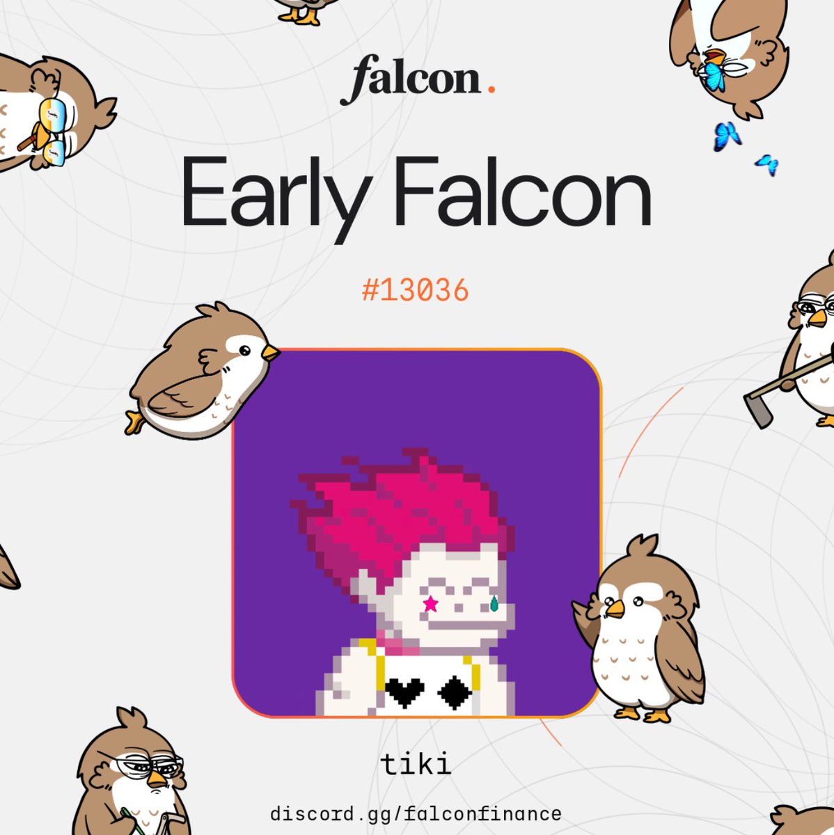 TikiTaka_22's tweet photo. Claimed my Early Falcon role.

Clipped in for real yield only.

MYGA @falconfinance 🦅⛽️ https://t.co/9NEZoNWe6q
