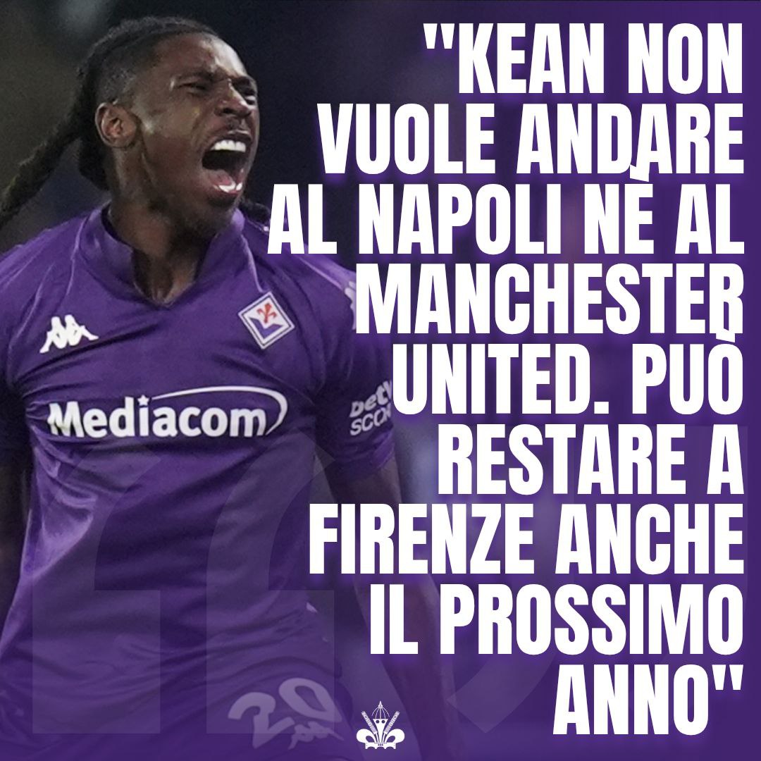🟣 #Kean non vuole andare al #Napoli. Tra le squadre che non sono apprezzate dal calciatore anche il #ManchesterUnited. Il suo futuro è tutto da scrivere ma l'attaccante sembra avere già alcune idee chiare 🔜