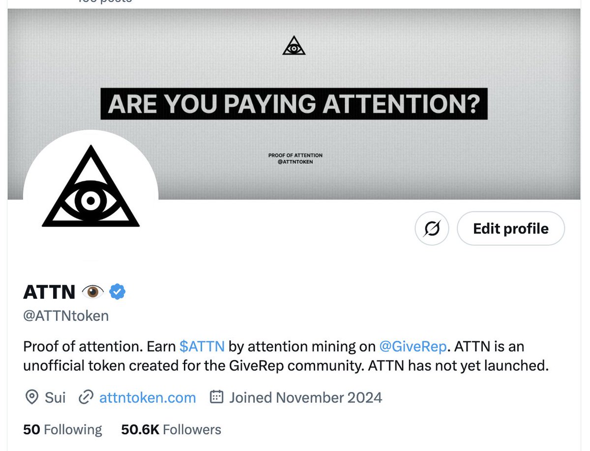 ATTNtoken's tweet image. 50k followers are paying attention 👁️