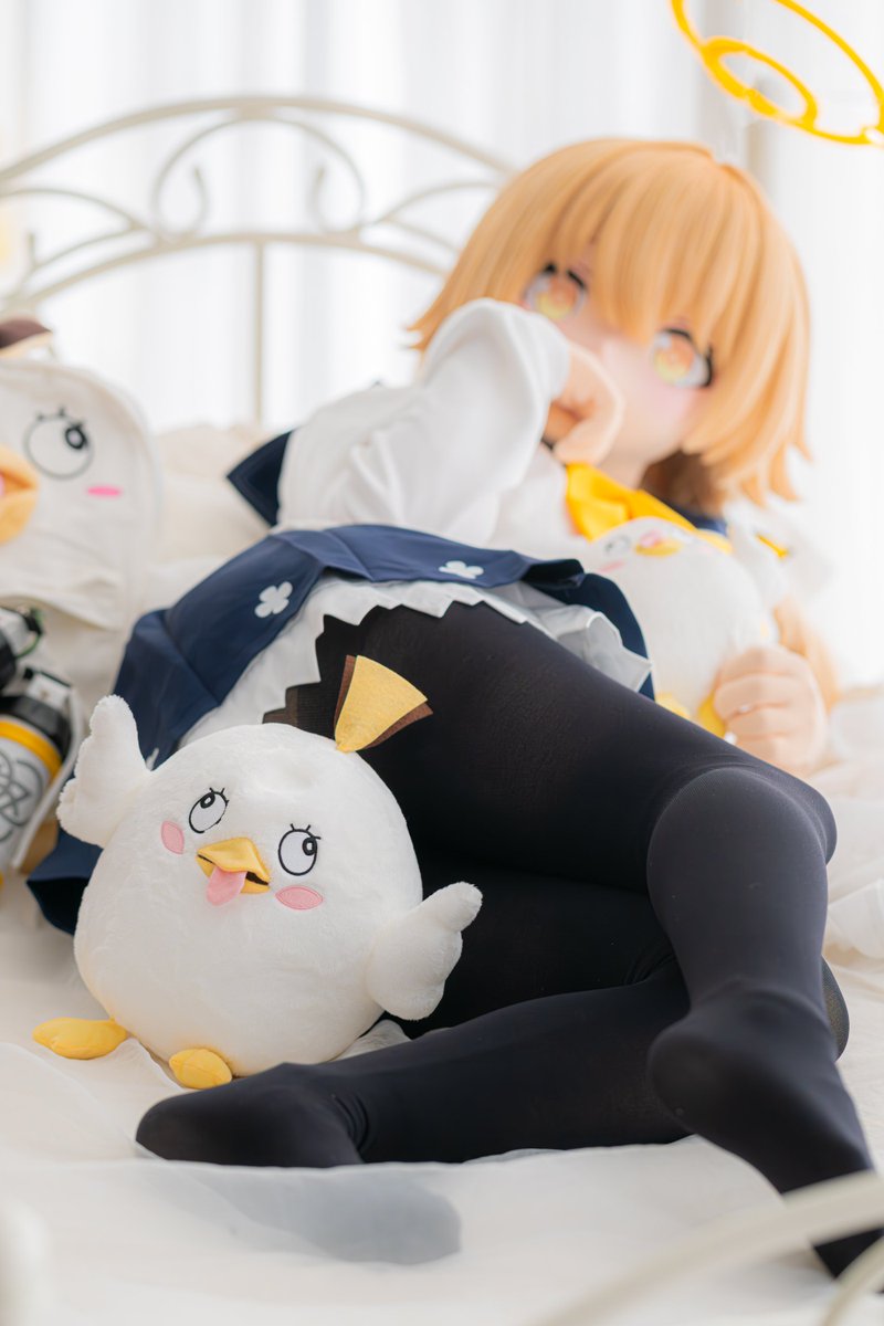 ໒꒱· ﾟ🦶🏿
ペ……ペロロ様！？！？

📸：<a href="/eidori_k/">Eidori(えいどり)</a> 

 #ブルーアーカイブ 
 #블루아카이브
 #阿慈谷ヒフミ
 #kigurumi