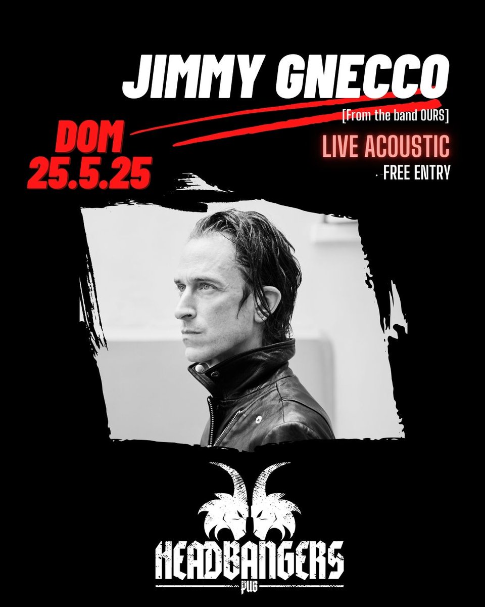 Jimmy Gnecco (of Ours) special acoustic performance in Milan, Italy at Headbangers Pub.

jimmygnecco.com/shows/jimmy-gn…