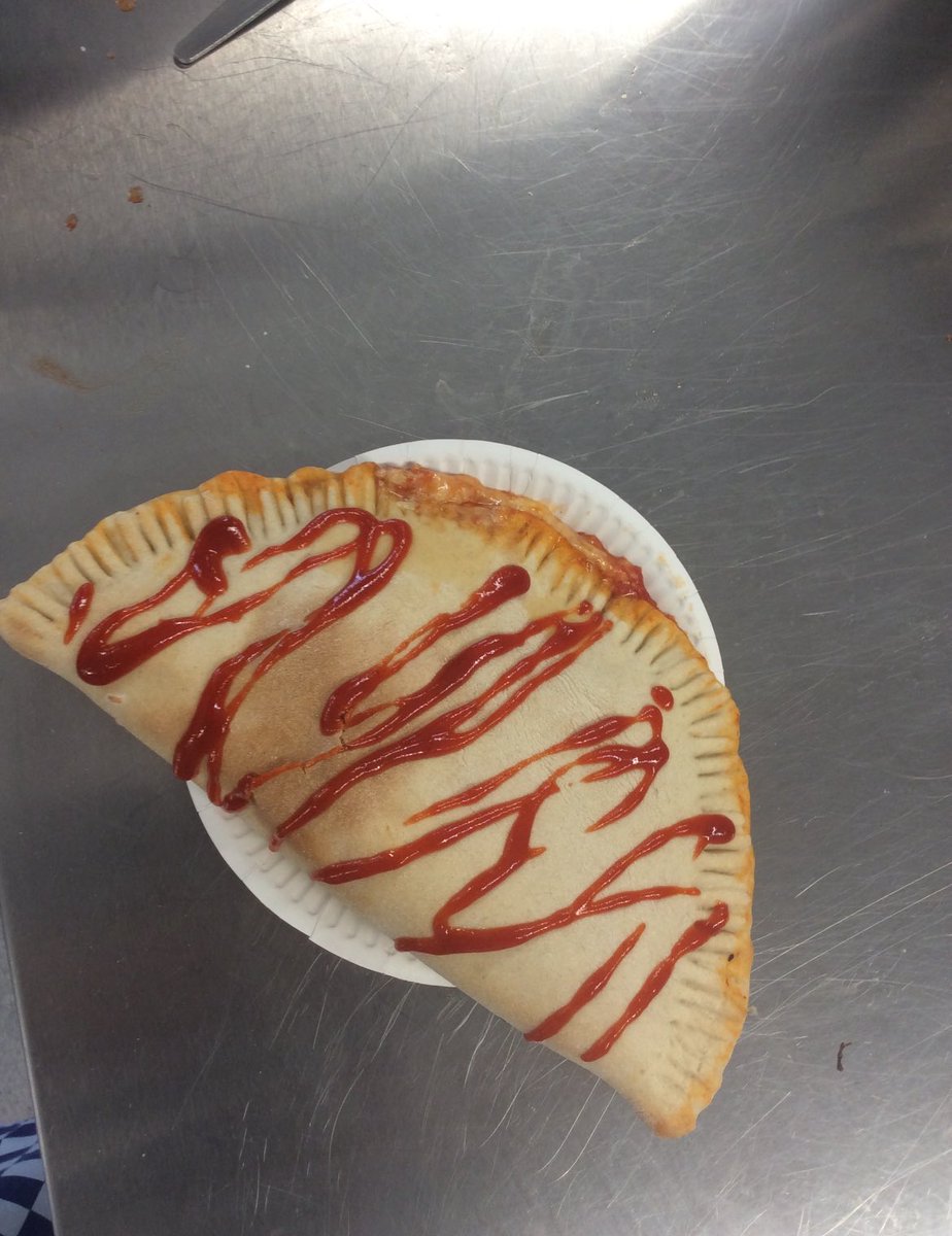 Yr 9 calzone underway in Food tech today very happy group period 1 at Blue Coat!