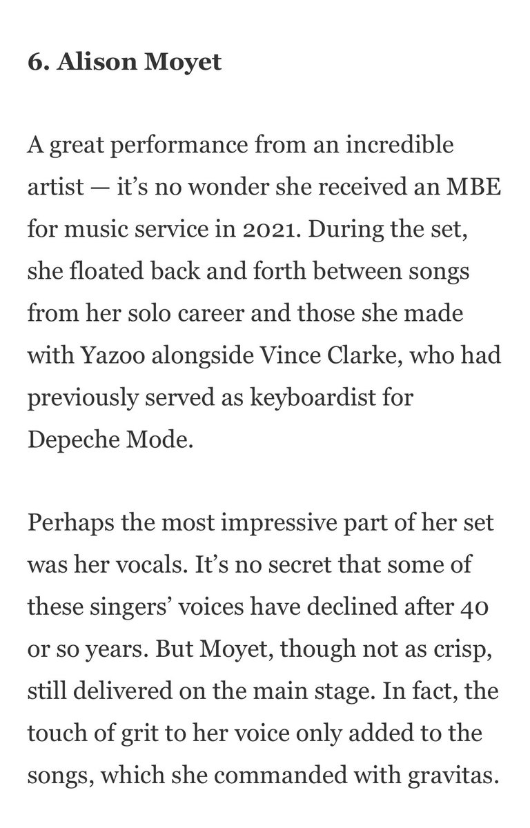A great review from the LA Times no less about Alison’s performance at Cruel World Fest