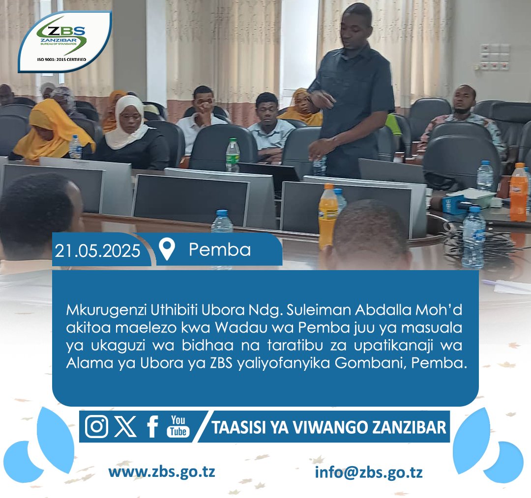 Zanzibar Bureau of Standards (@bureauzanzibar) on Twitter photo 