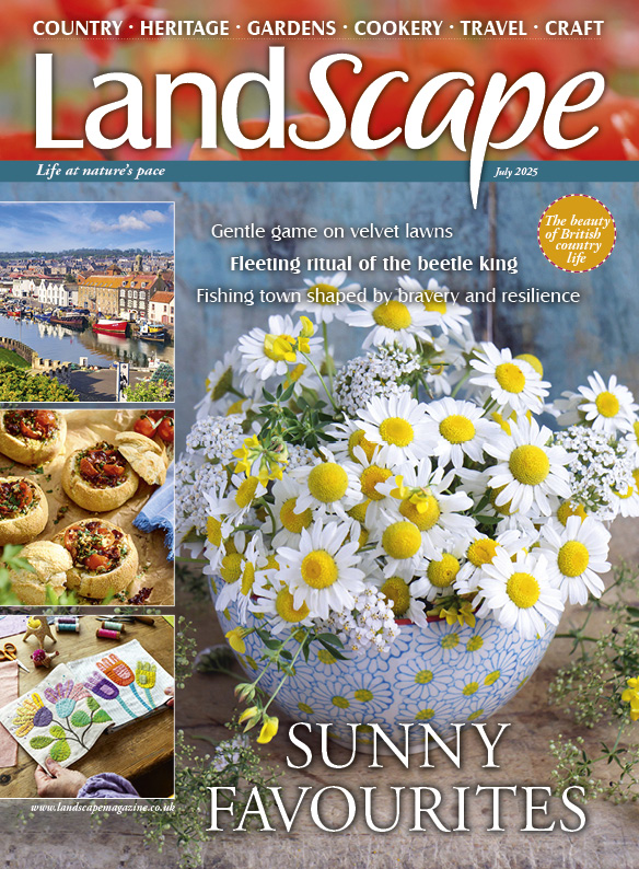 The July issue of LandScape magazine is on sale now, packed full of tasty recipes and seasonal crafts. Meet quilter Jo Avery, with her bold and playful designs, and visit Eyemouth to discover stories which have shaped a fishing community. greatmagazines.co.uk/landscape-maga…