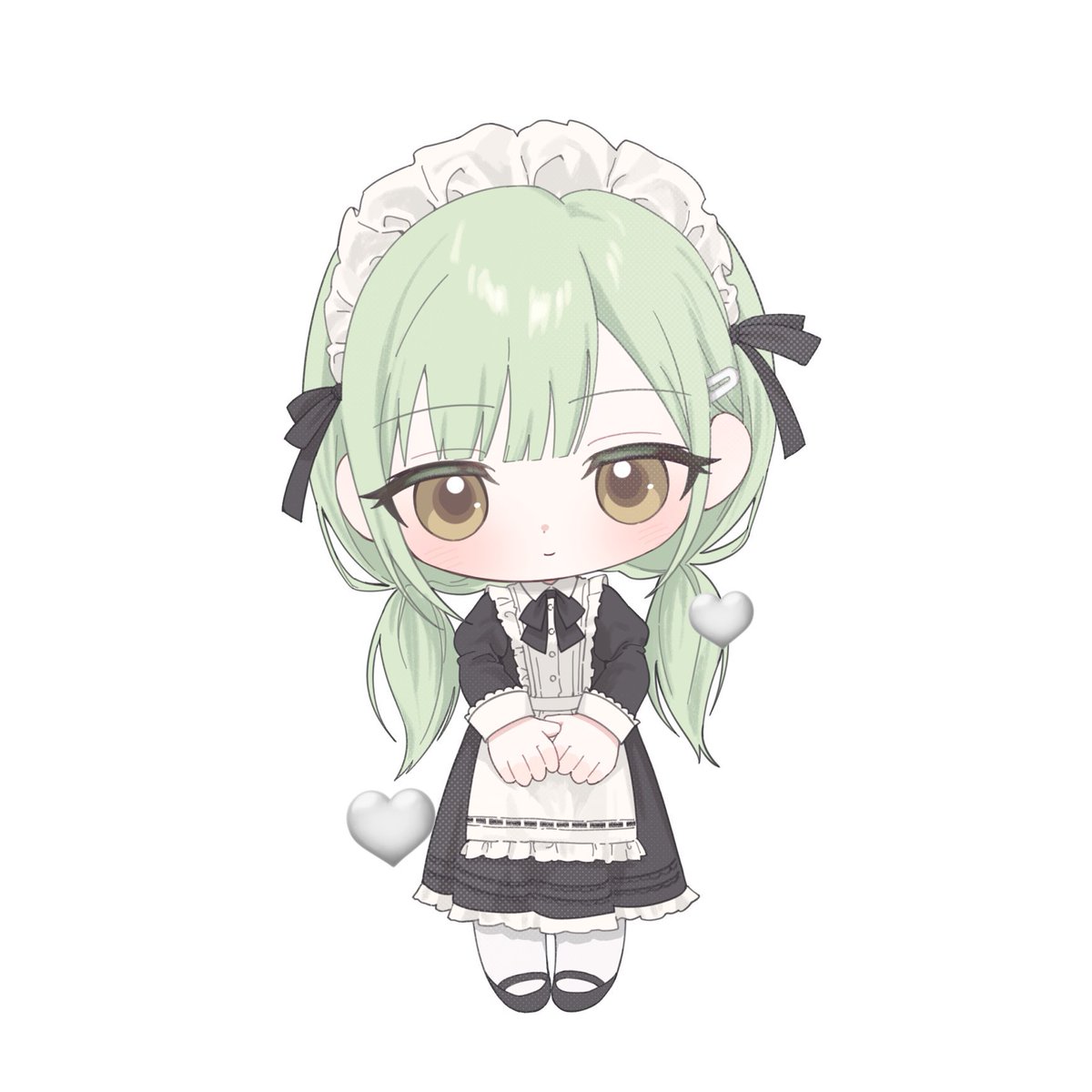 알티이벤트로 메이드 무츠미쨩을 그리게되었어요