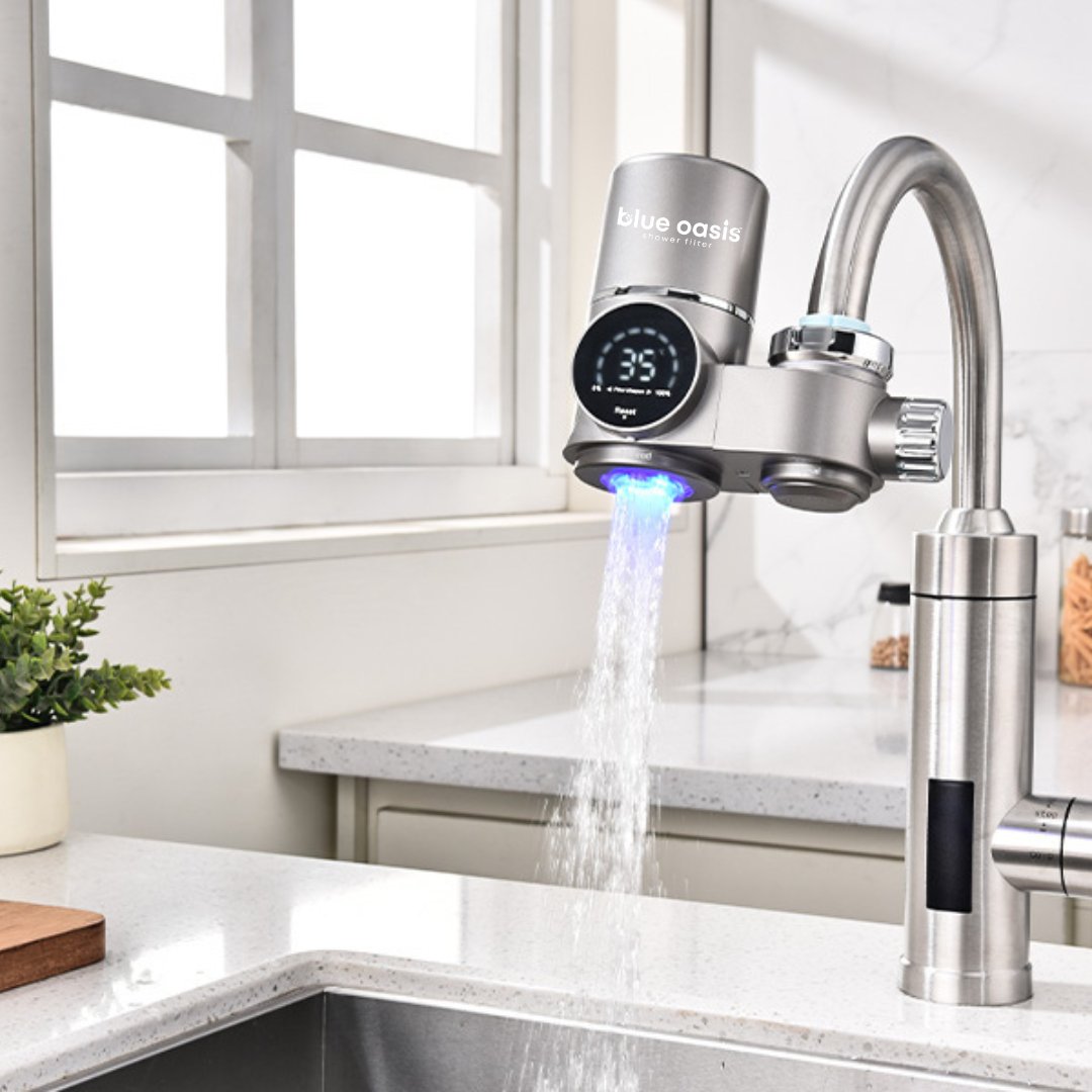 Blueoasisfilter's tweet image. Tired of chlorine, bad taste, or hard water ruining your day?

Say hello to Blue Oasis Faucet Filter – the stylish, intelligent water filter that brings purity and tech together!
#BlueOasisfilter #SmartWaterFilter #DubaiHomes #GCCLiving #UAEShopping #KitchenUpgrade