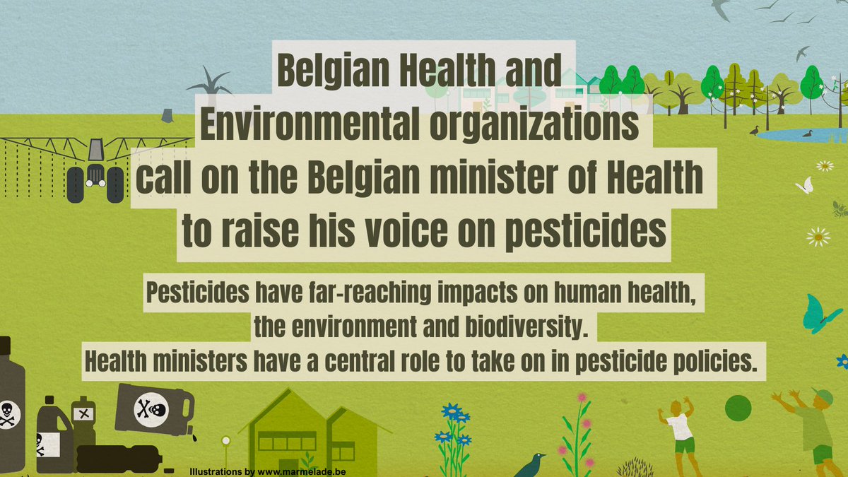 #Pesticides are everywhere. They have a destructive impact on the environment, biodiversity and health🌺🐝🦉🪱🥕👨‍👩‍👧🫗. Belgian health and environmental organisations ask Minister of Health Vandenbroucke to raise his voice on decisions related to pesticides.
pan-europe.info/blog/health-an…